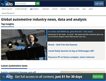 Tablet Screenshot of just-auto.com